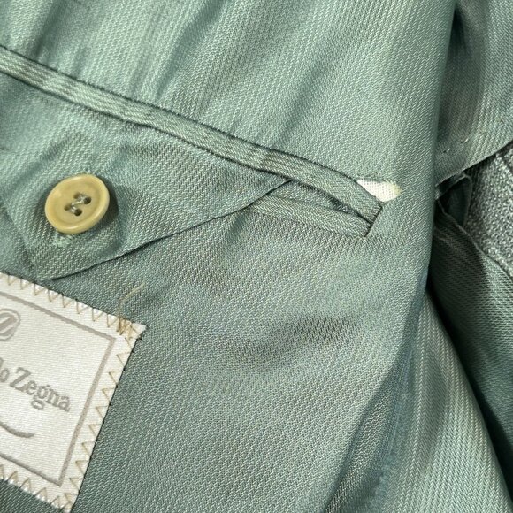 Ermenegildo Zegna Soft Wool/Silk Blend Loose Knit Unstructured Blazer Men's 42 - Picture 9 of 14